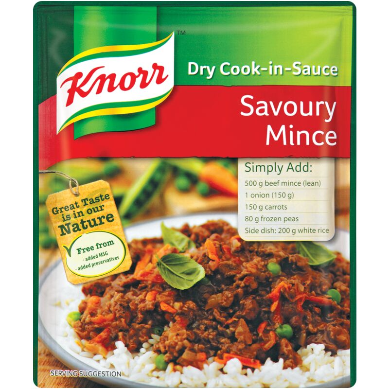 KNORR COOK-IN-SAUCE SAVOURY MINCE – 48G