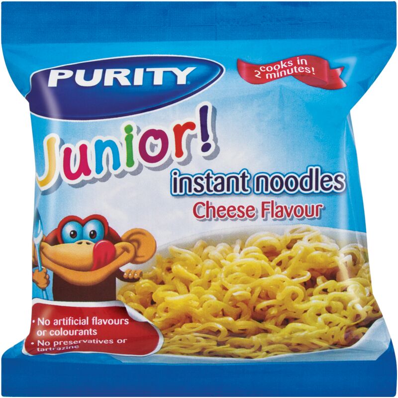PURITY JUNIOR INSTANT NOODLES CHEESE – 50G