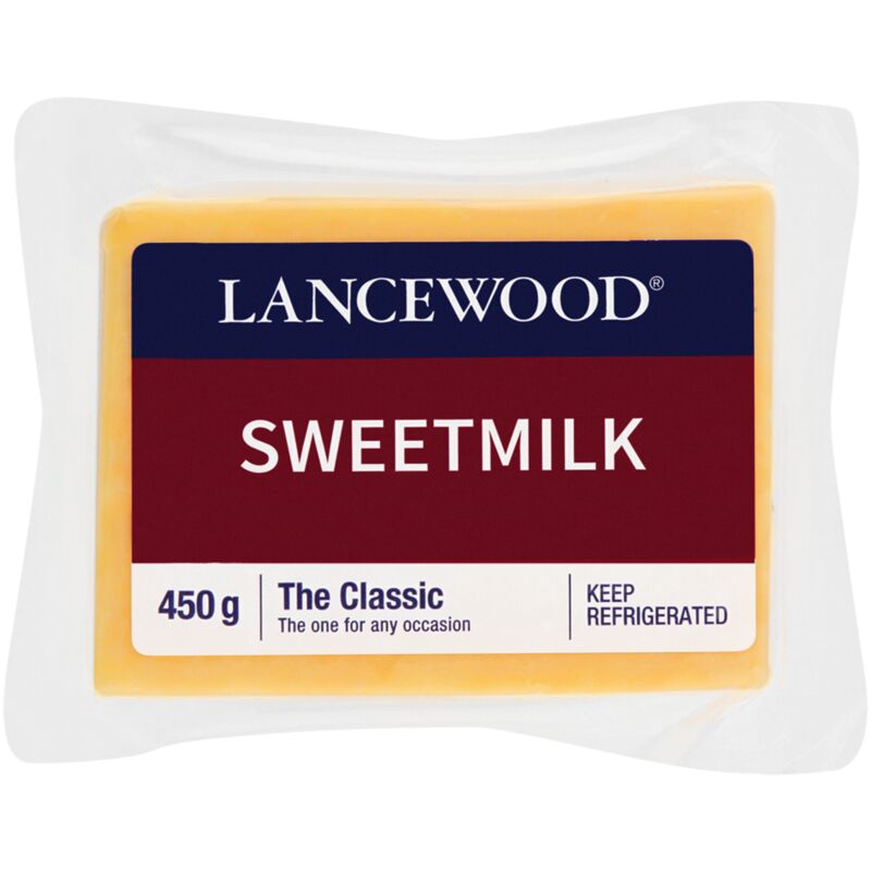LANCEWOOD CHEESE SWEETMILK GOUDA VACUUM PACK – 450G