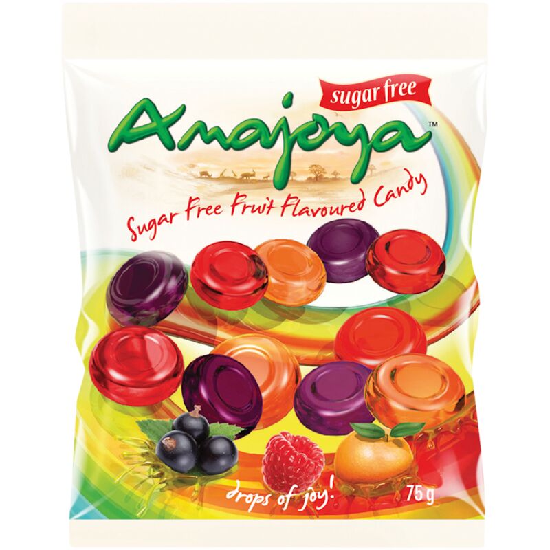 AMAJOYA FRUIT FLAVOURS SUGAR FREE – 75G