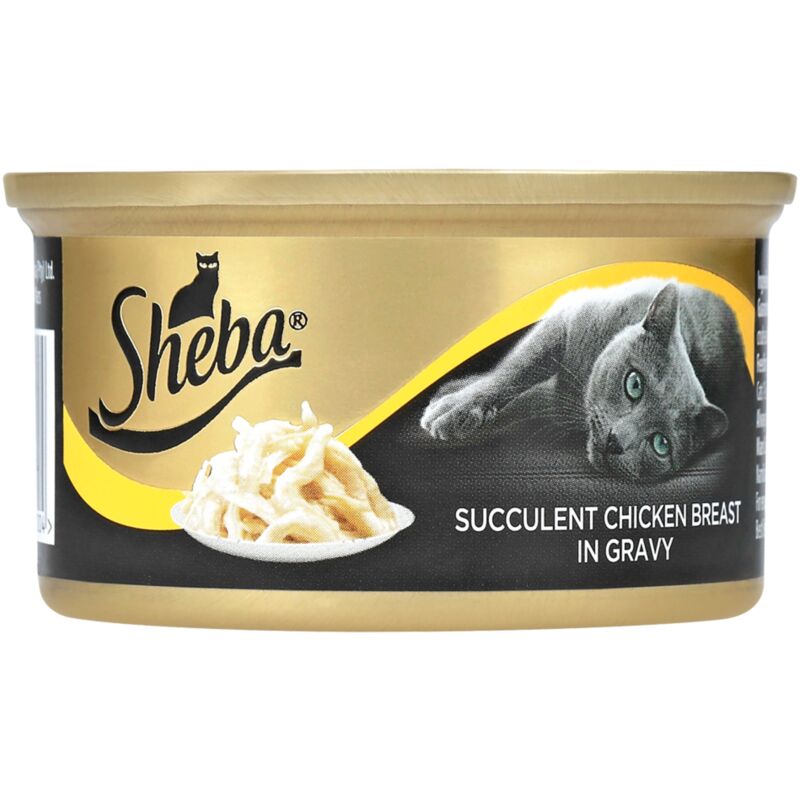 SHEBA CAT FOOD CHICKEN BREAST GRAVY – 85G