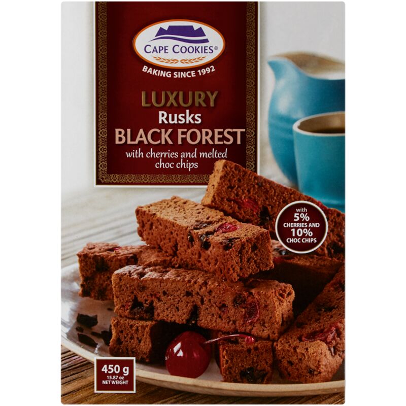 CAPE COOKIES RUSKS BLACK FOREST RUSKS – 450G