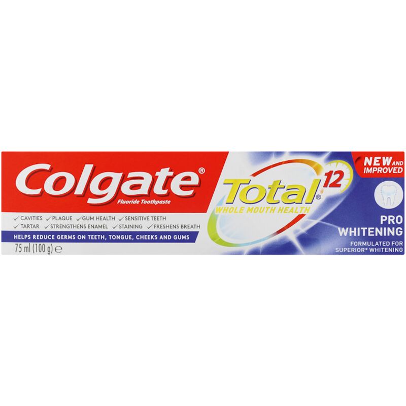COLGATE TOOTHPASTE TOTAL PRO WHITENING – 75ML