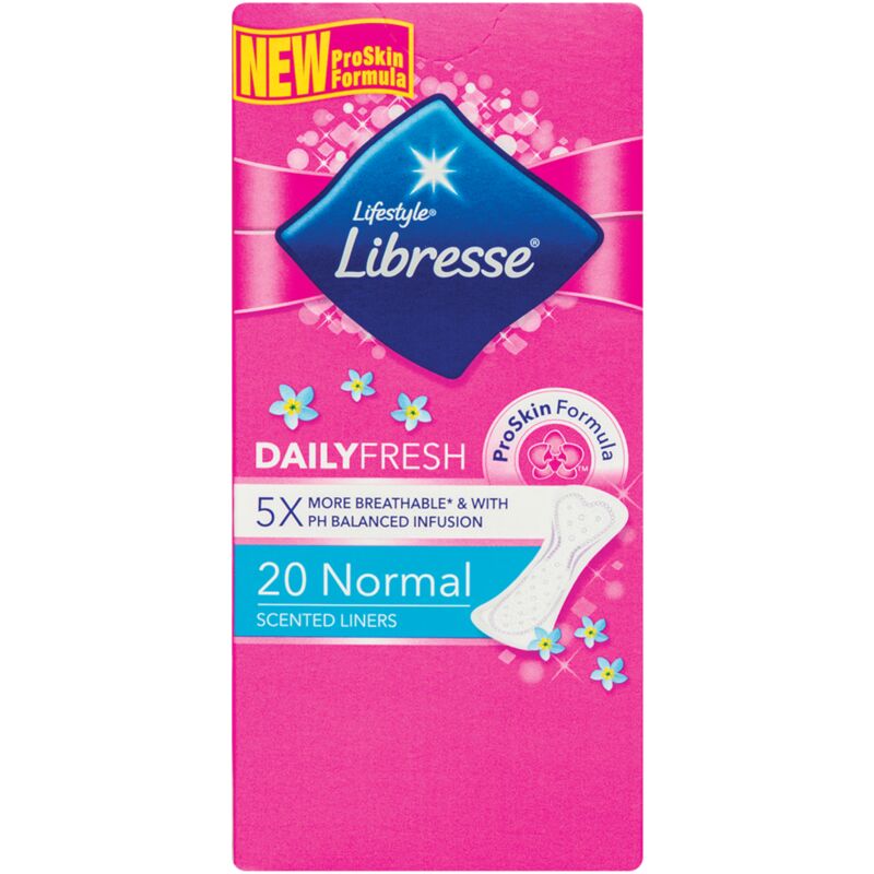 LIBRESSE NORMAL SCENTED PANTY LINERS – 20S