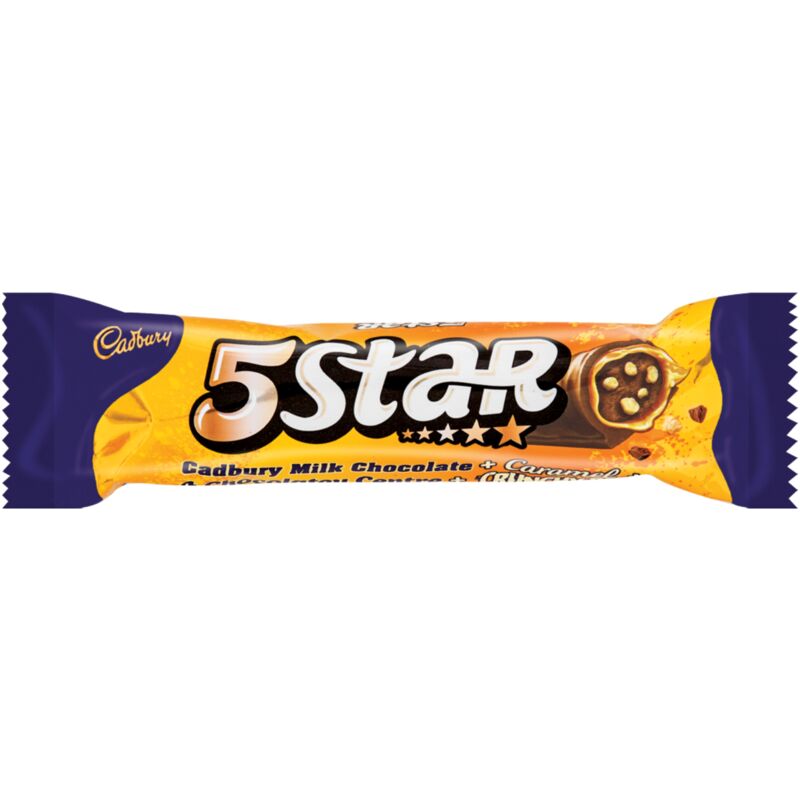 CADBURY BARS 5 STAR – 48.5G