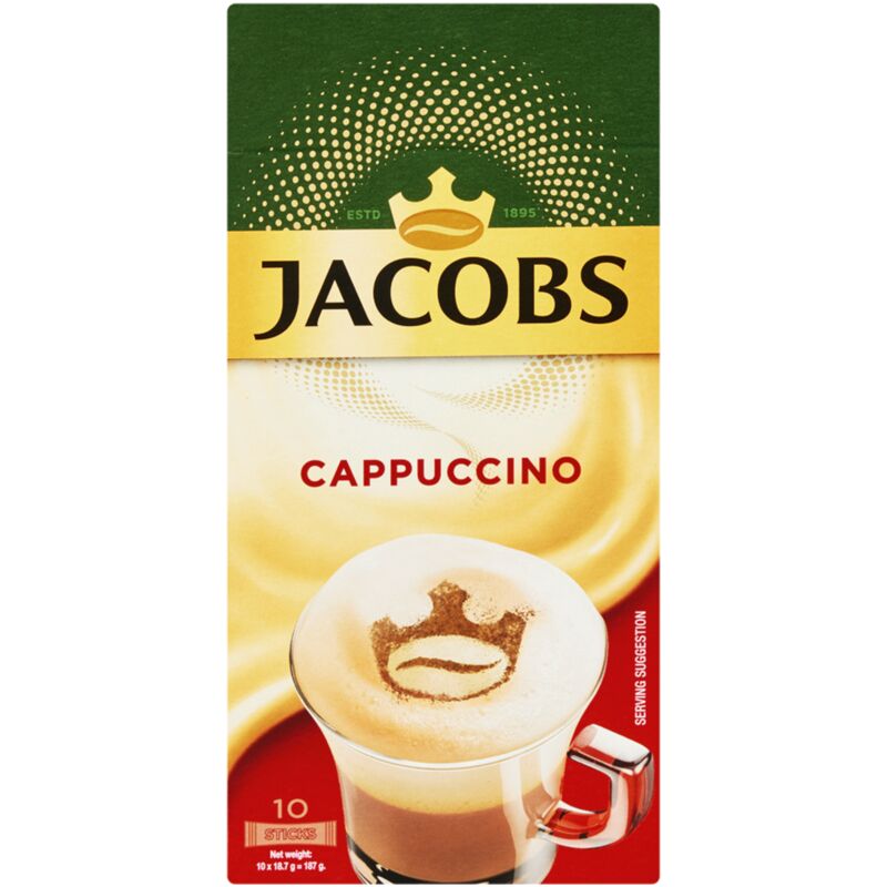 JACOBS INSTANT CAPPUCCINO STICK – 1S X 10
