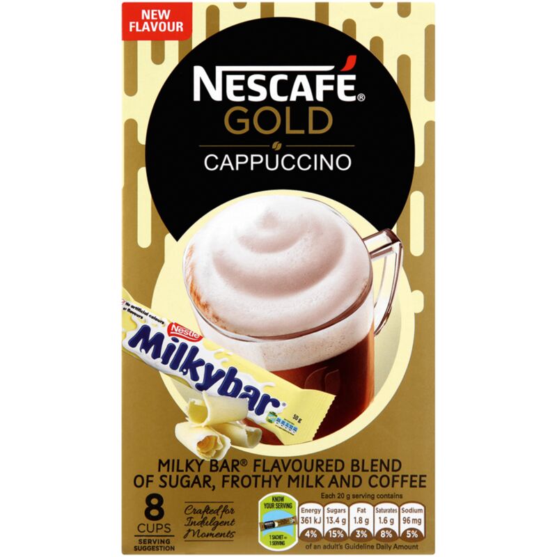 NESCAFE CAPPUCCINO INSTANT COFFEE MILKY – 8S