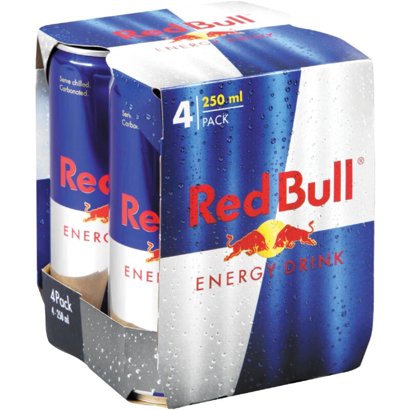 RED BULL ENERGY DRINK – 250ML X 4