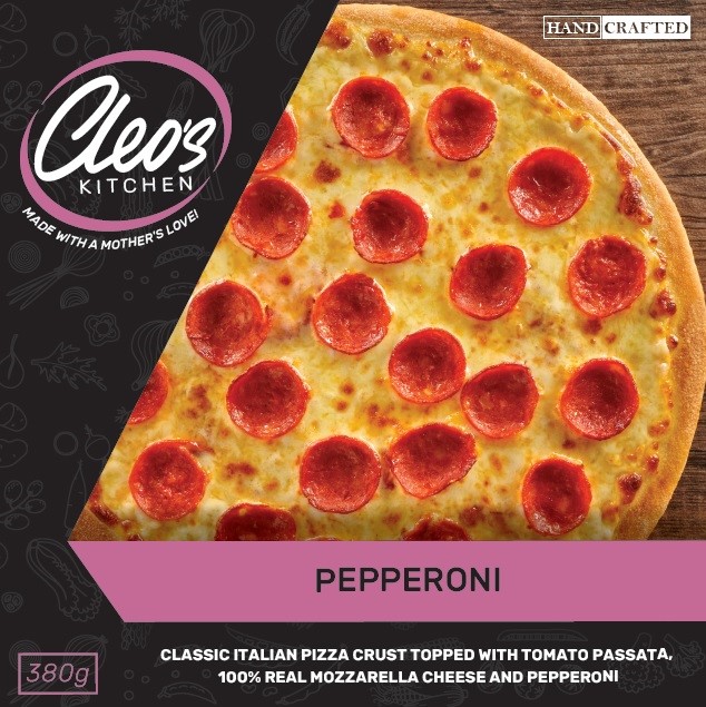 CLEO’S PEPPERONI PIZZA 25CM – 380G